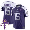 Vikings 2024 Prince Vapor Limited Jersey – All Stitched – Purple Alternate – Dallas Turner Jersey