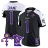 Minnesota Vikings 2024 Prince Vapor Limited Jersey V2 – All Stitched – Black Alternate – Bud Grant Jersey