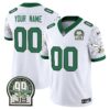 Eagles Kelly Green Vapor Limited Custom Jersey V4 – All Stitched – Kelly White Jersey