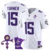 Minnesota Vikings 2024 Prince Vapor Limited Jersey V2 – All Stitched – White Limited – Dallas Turner Jersey
