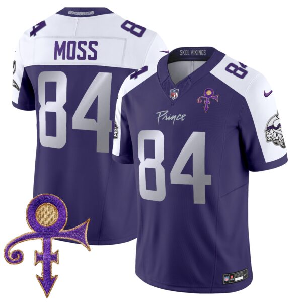 Vikings 2024 Prince Vapor Limited Jersey – All Stitched – Purple Alternate – Randy Moss Jersey
