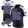 Bills New York Patch Vapor Limited Jersey V2 – All Stitched – Black Alternate – Dalton Kincaid Jersey