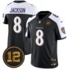 Ravens Jacoby Jones Patch Vapor Limited Jersey – All Stitched – Black Alternate – Lamar Jackson Jersey