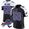 Bills New York Patch Vapor Limited Jersey V2 – All Stitched – Black Alternate – Matt Milano Jersey