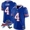 Bills New York Patch Vapor Limited Jersey V2 – All Stitched – Royal – James Cook Jersey