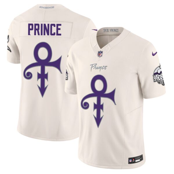Vikings 2024 Prince Vapor Limited Jersey – All Stitched – Cream – Prince Jersey