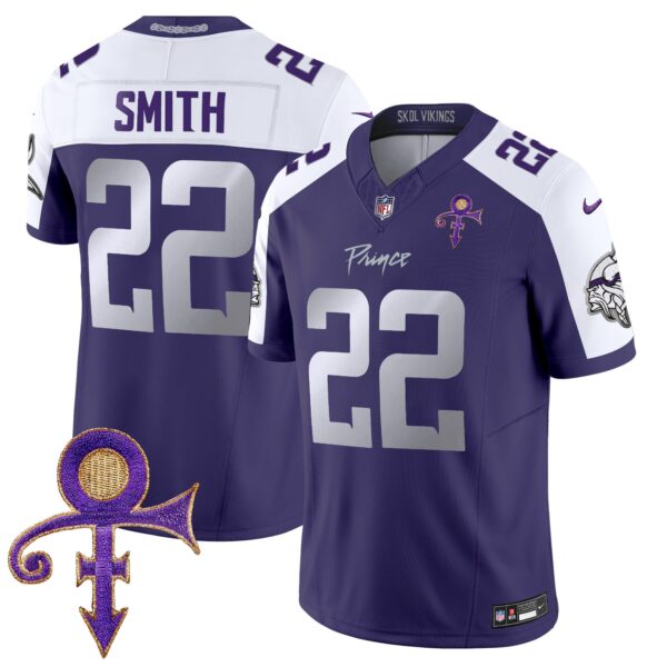 Vikings 2024 Prince Vapor Limited Jersey – All Stitched – Purple Alternate – Harrison Smith Jersey