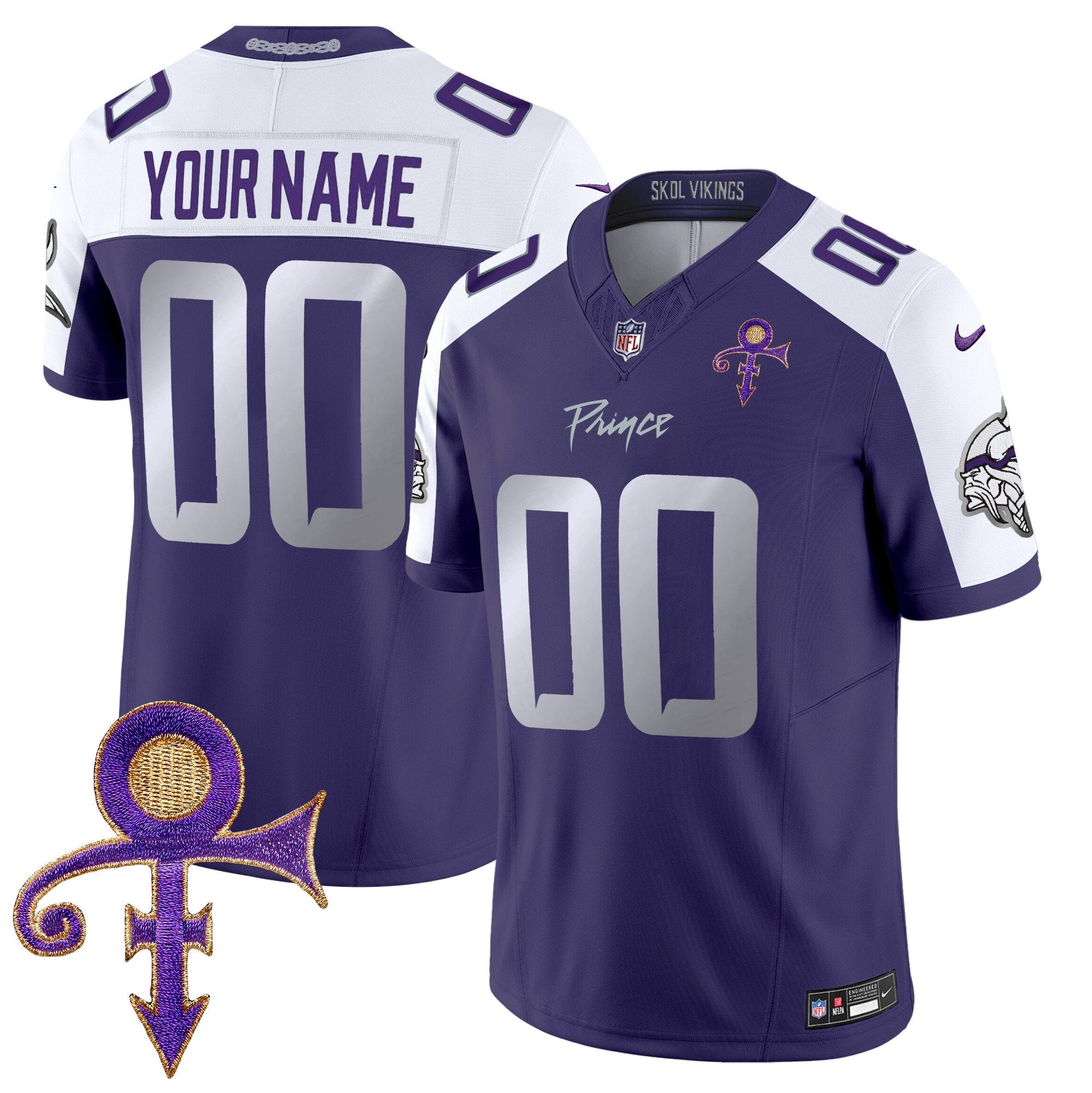 Vikings 2024 Prince Vapor Limited Custom Jersey – All Stitched – Purple Alternate Jersey