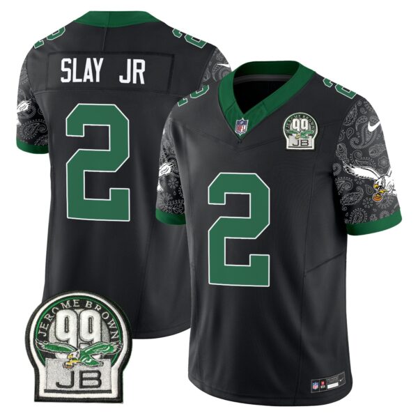 Eagles Kelly Green Vapor Limited Jersey V4 – All Stitched – Black – Darius Slay Jr. Jersey