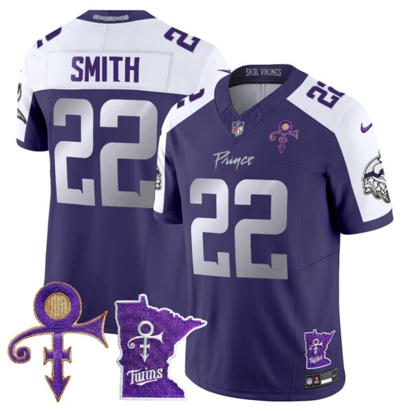 Minnesota Vikings 2024 Prince Vapor Limited Jersey V2 – All Stitched – Purple Alternate – Harrison Smith Jersey