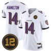 Ravens Jacoby Jones Patch Vapor Limited Jersey – All Stitched – White – Kyle Hamilton Jersey