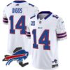 Bills New York Patch Vapor Limited Jersey V2 – All Stitched – White – Stefon Diggs Jersey