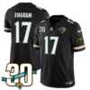 Jacksonville Jaguars 1990s Throwback Uniforms – All Stitched – Black – Evan Engram – 17 Jersey