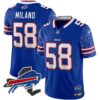 Bills New York Patch Vapor Limited Jersey V2 – All Stitched – Royal – Matt Milano Jersey