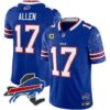 Bills New York Patch Vapor Limited Jersey V2 – All Stitched – Royal – Josh Allen Jersey