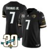 Jacksonville Jaguars 1990s Throwback Uniforms – All Stitched – Black – Brian Thomas Jr. – 7 Jersey