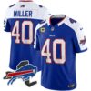 Bills New York Patch Vapor Limited Jersey V2 – All Stitched – Royal Alternate – Von Miller Jersey