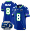 Seattle Seahawks 50th Season Vapor Limited Jersey – All Stitcheds – Royal – Coby Bryant Jersey
