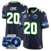 Seattle Seahawks 50th Season Vapor Limited Jersey – All Stitcheds – Black – Julian Love Jersey