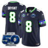 Seattle Seahawks 50th Season Vapor Limited Jersey – All Stitcheds – Black – Coby Bryant Jersey
