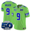 Seattle Seahawks 50th Season Vapor Limited Jersey – All Stitcheds – Green – Kenneth Walker III Jersey