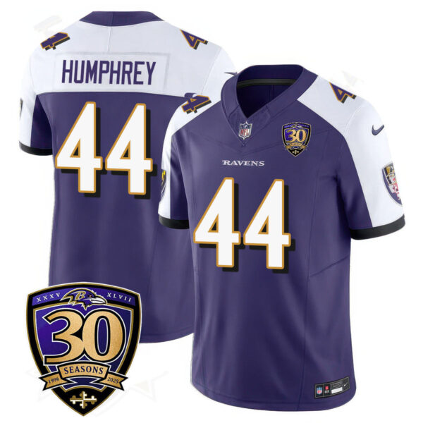 Baltimore Ravens Limited 30th Season Jersey – All Stitched – Marlon Humphrey – 44 – Purple Alternate Jersey
