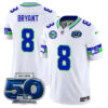 Seattle Seahawks 50th Season Vapor Limited Jersey – All Stitcheds – White – Coby Bryant Jersey