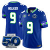 Seattle Seahawks 50th Season Vapor Limited Jersey – All Stitcheds – Royal – Kenneth Walker III Jersey