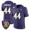 Baltimore Ravens Limited 30th Season Jersey – All Stitched – Marlon Humphrey – 44 – Purple Jersey