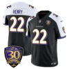 Baltimore Ravens Limited 30th Season Jersey – All Stitched – Derrick Henry – 22 – Black Alternate Jersey
