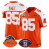 Chicago Bears Dick Butkus Patch Throwback Vapor Limited Jersey – All Stitched – Orange Alternate – Cole Kmet Jersey