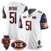 Bears 1920-2025 The Bears Vapor Limited Jersey – All Stitched – Navy Sleeves – Dick Butkus Jersey