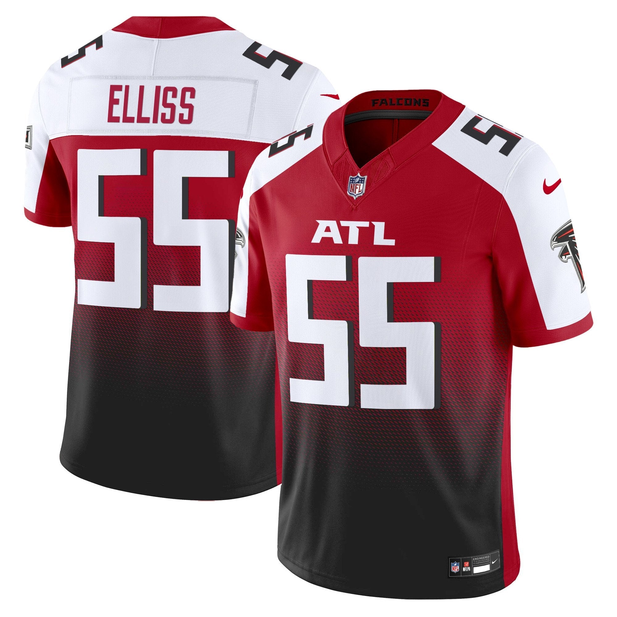 Atlanta Falcons 2024 Vapor Limited Jersey – All Stitched – Red Alternate – Kaden Elliss Jersey