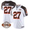 Browns 1946 75th Anniversary Patch Jersey – All Stitched – Inverted – Kareem Hunt Jersey