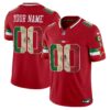 Dallas Cowboys Mexico Vapor Limited Custom Jersey V3 – All Stitched – Red Jersey