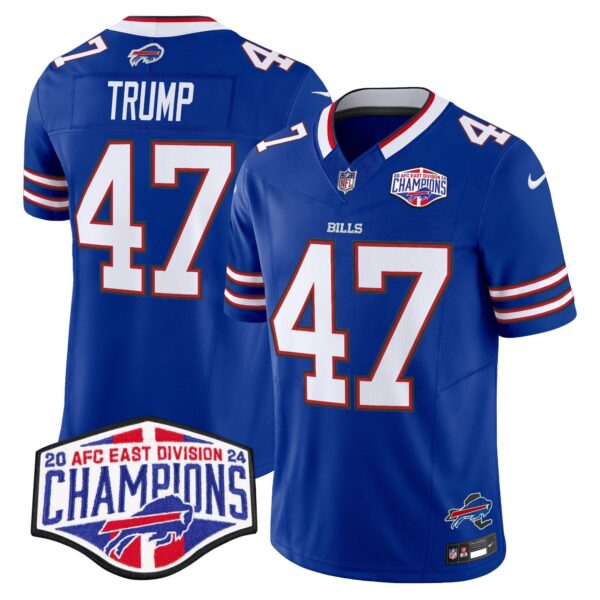 Bills 2024 AFC East Division Champions Vapor Limited Jersey – All Stitched – Royal – Donald Trump Jersey
