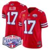 Bills 2024 AFC East Division Champions Vapor Limited Jersey – All Stitched – Red – Josh Allen Jersey