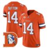Denver Broncos Throwback Vapor Limited Jersey V2 – All Stitched – Orange – Courtland Sutton Jersey