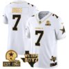 Cowboys Est. 1960 & We Dem Boyz Patch Gold Vapor Limited Jersey V2 – All Stitched – White Gold – Trevon Diggs Jersey