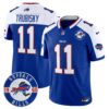 Buffalo Bills 2024 Vapor Limited Jersey – Est. 1960 Patch – All Stitched – Royal Alternate – Mitchell Trubisky Jersey
