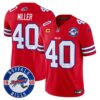 Buffalo Bills 2024 Vapor Limited Jersey – Est. 1960 Patch – All Stitched – Red – Von Miller Jersey