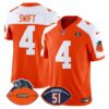 Chicago Bears Dick Butkus Patch Throwback Vapor Limited Jersey – All Stitched – Orange Alternate – D’Andre Swift Jersey