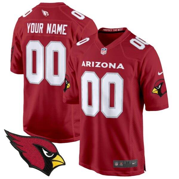 Arizona Cardinals 2024 Game Custom Jersey – All Stitched – Red Jersey