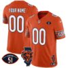 Bears Illinois Patch Vapor Custom Jersey – All Stitched – Orange Jersey