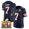 Denver Broncos Super Bowl 50 Patch Vapor Limited Jersey – All Stitched – Navy – John Elway Jersey