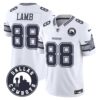 Cowboys “Dallas City” Patch Vapor Limited Jersey – All Stitched – White – CeeDee Lamb Jersey