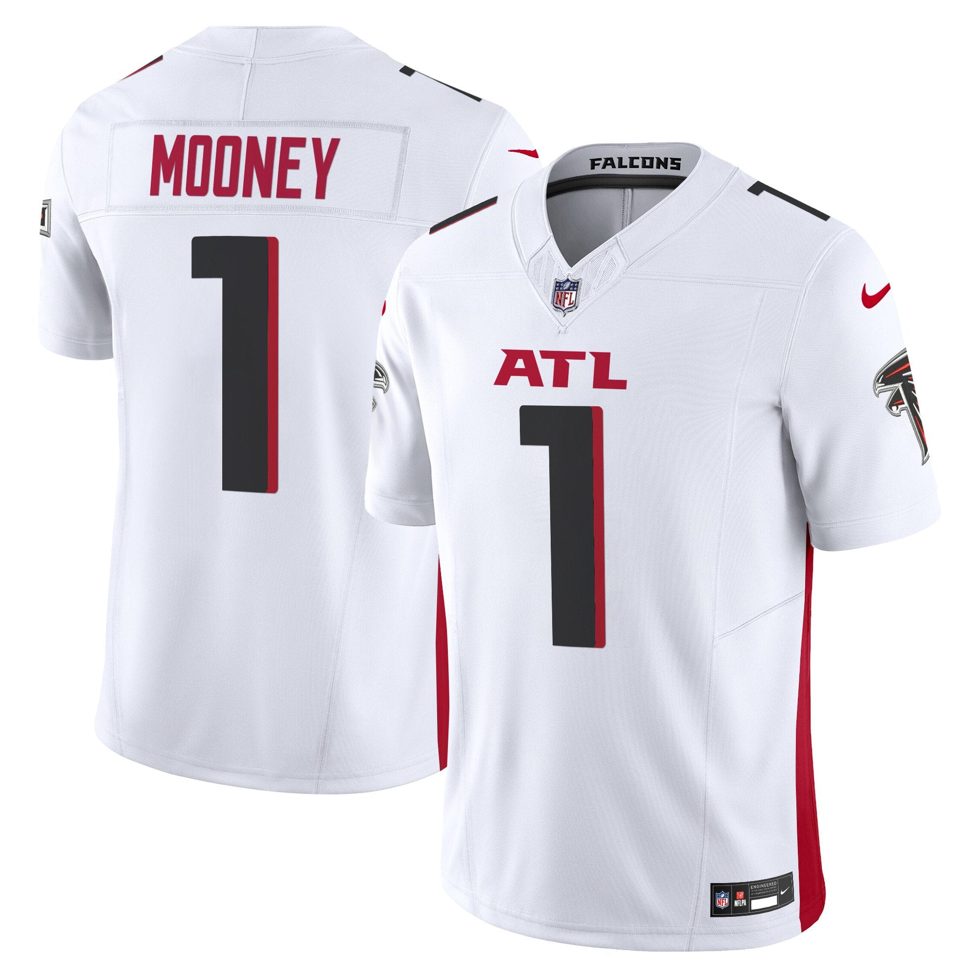 Atlanta Falcons 2024 Vapor Limited Jersey – All Stitched – White – Darnell Mooney Jersey