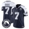 Cowboys “Dallas City” Patch Vapor Limited Jersey – All Stitched – Alternate – Trevon Diggs Jersey