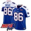 Buffalo Bills 2024 Bills Mafia Patch Vapor Limited Jersey – All Stitched – Royal Alternate – Dalton Kincaid Jersey