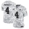Dallas Cowboys 2024 Salute to Service Vapor Limited Jersey – All stitched – Arctic Camo – Dak Prescott Jersey